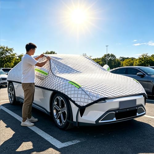Escudo impermeable para todo tipo de clima con protección solar para parabrisas 2