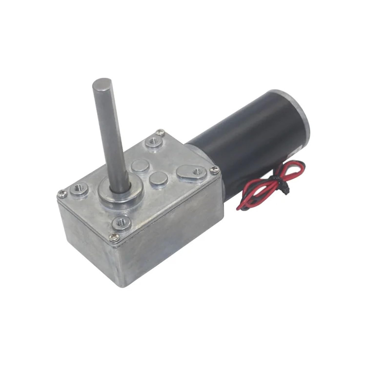 5840-31ZY Worm Gear Motor DC 12 24V High Torque with Reversed Self-Lock D Shape 51MM Extension Shaft(Motor and Bracket,10 RPM,2)