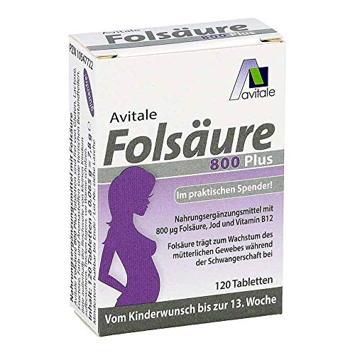 Folsäure 800 Plus B12+Jod Tabletten