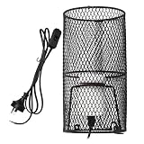 Fydun Driver de Lampe pour Reptiles, Driver en céramique avec Support Anti-Chaud Tortue lézard Serpent (Prix AU 220 V) Accessoire Anti-Chaleur d'hiver réservoir Chaleur (Norme