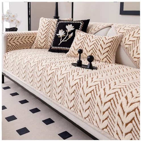 SPXMQSS Funda Sofa Chaise Long, Fundas de Sofa Espesar, Funda de Sofá con Antideslizante Sofá Esquinero En Forma De L, Funda para Sofá De SúPer Suave Fácil de Limpiar B 90x280cm
