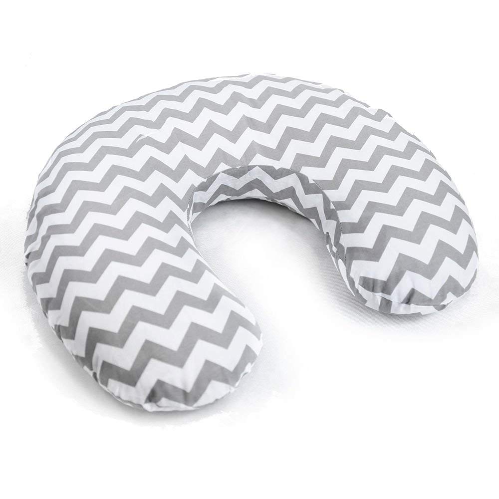 Babymam COVER FOR FEEDING PILLOW MATERN​ITY PREGNANCY BABY BREASTFEEDING - ONLY COVER (Zig zag)