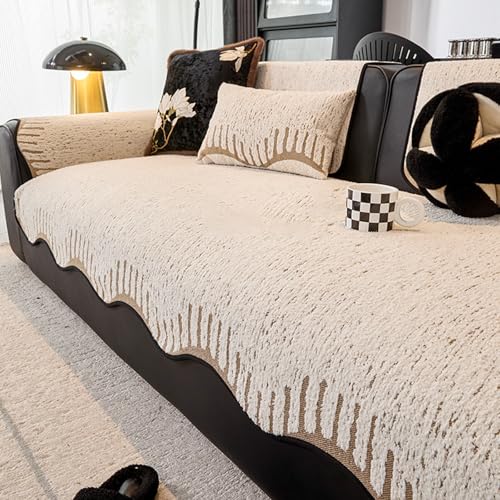 Housse de canapé velours coton peluche pour un salon cocooning - 2