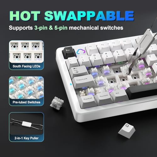 YUNZII AL98 QMK/VIA ワイヤレス メカニカルゲーミングキーボード の商品画像 5