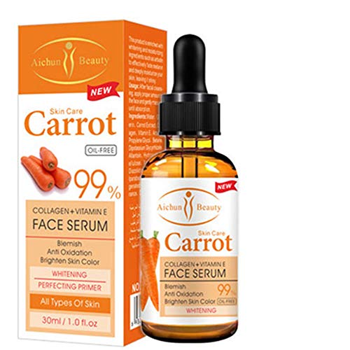 AICHUN BEAUTY Serum 99% Vitamin E Kollagen Gesichtsaufhellung Lifting Glättung Öl Kontrolle Akne Perfektionierung Primer 4 Typ (#04 CARROT) Cover