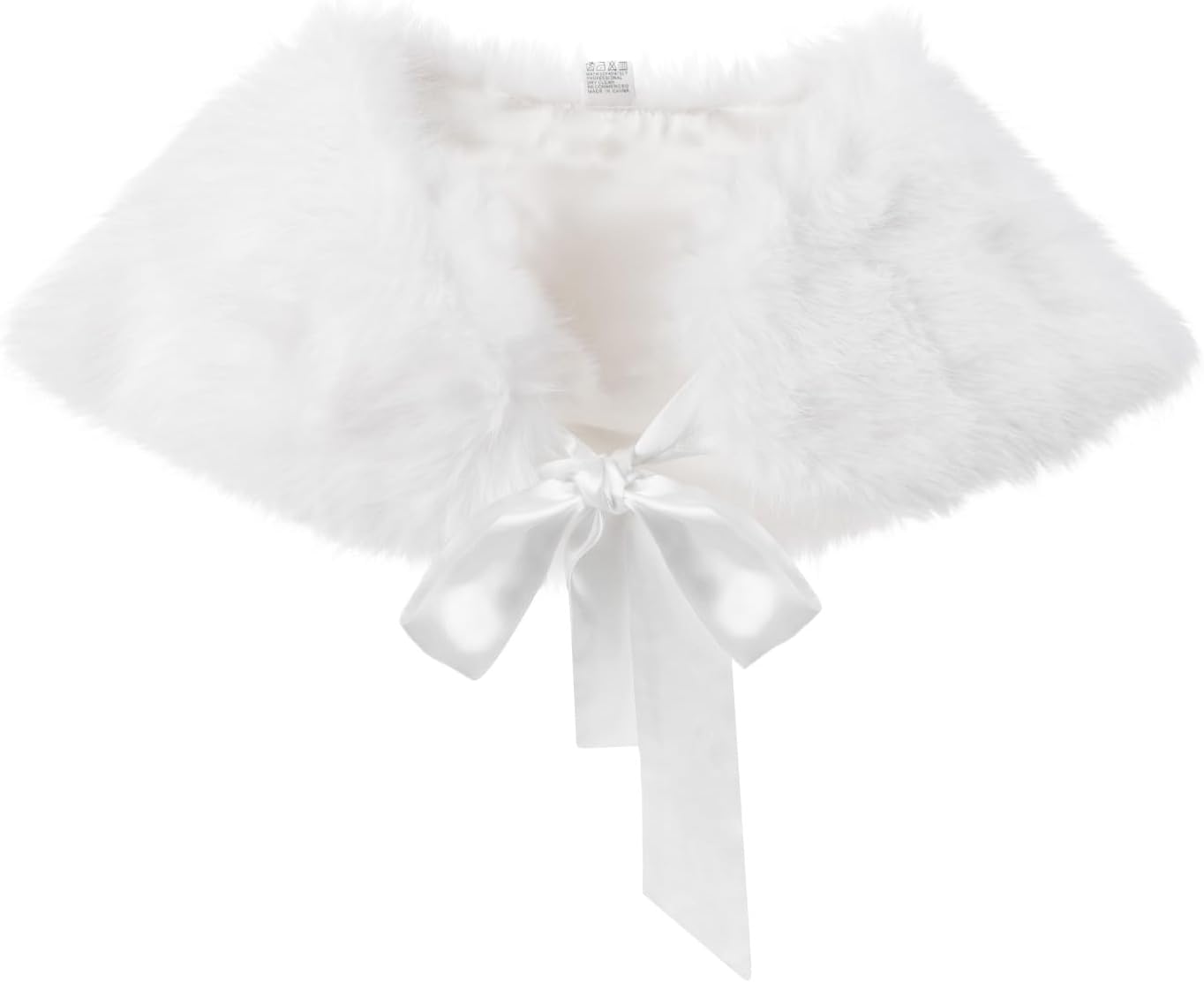 Girls Faux Fur Wrap Shawl Warm Shoulder Shawl Cape Bridesmaid Tippet Stole Wedding Party Dress Costume Shrug Capelet