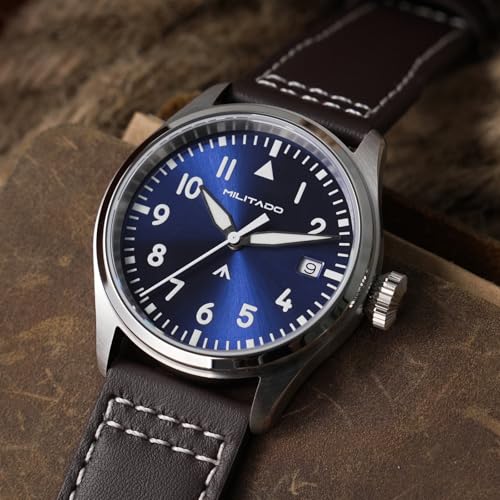 Image of TACTICAL FROG MILITADO ML21 37mm Aviation-Inspired Field Watch, VH31 Sweep /515 Quartz Movement, Sapphire Crystal, BGW9 Lume, 100M Waterproof Men's Casual Dress Watch