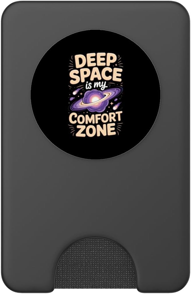 Deep Space is My Comfort Zone Astronomy Galaxy PopSockets PopWallet for MagSafe image 2