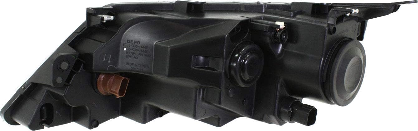 Garage-Pro Headlight Assembly Compatible with 2010 2011 2012 Ford Fusion CAPA Passenger Side With Bulb