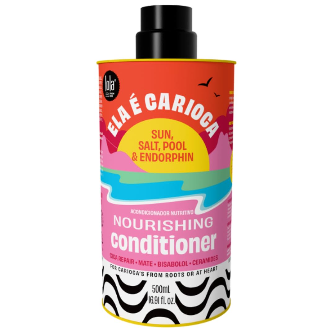 Cosmetics Ela e Carioca Nourishing Conditioner 500g – Gentle Daily Hydrating Conditioner – Sulfate & Paraben-Free – Safe for Sensitive Scalp