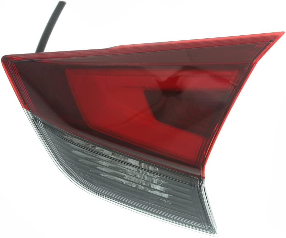 For Nissan Rogue 2017 2018 2019 2020 Tail Light Passenger Side | Inner | Clear and Red Lens | Hybrid | Replacement For NI2803115, 26550-6FL5D | 26550-6FL5A