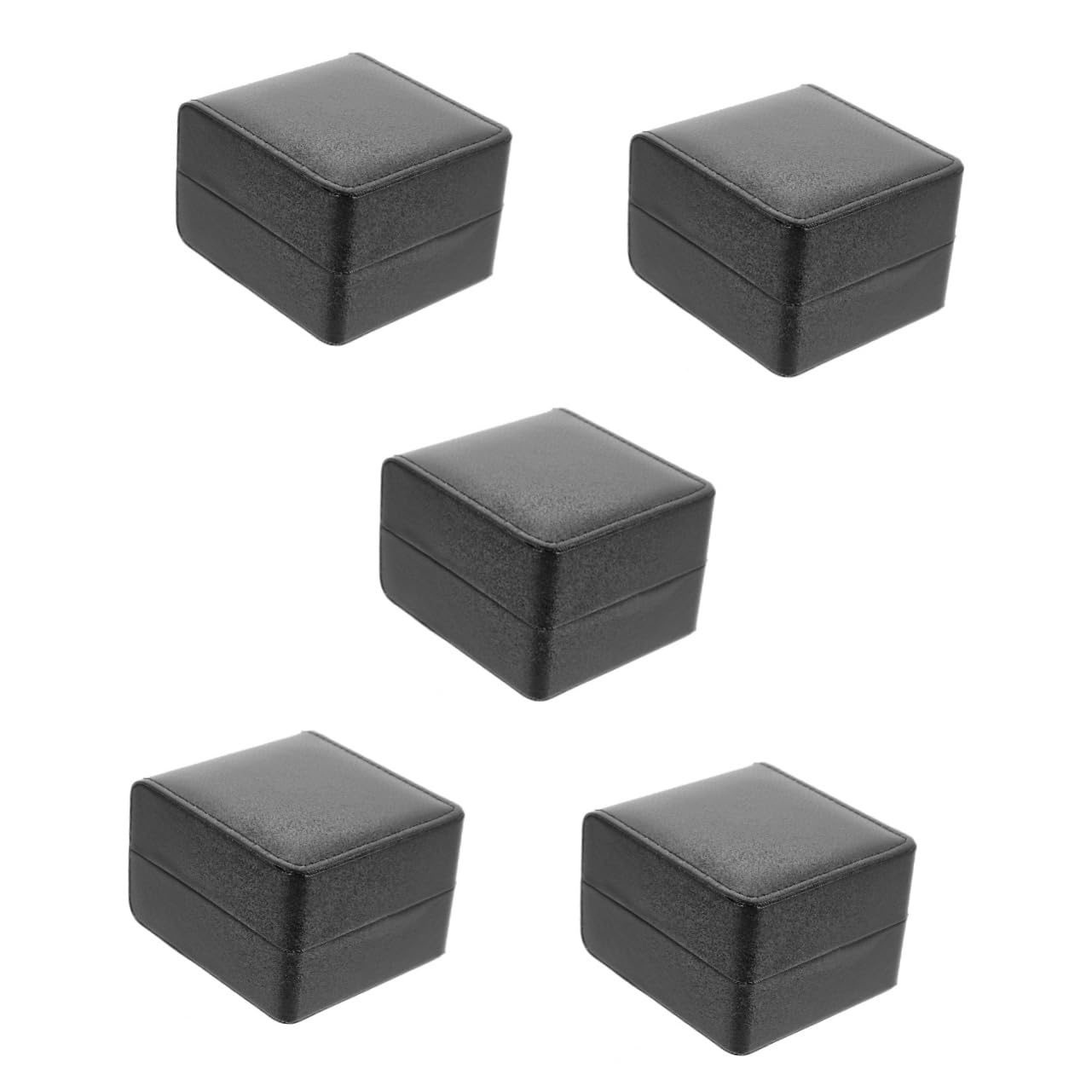 Healvian 5 piezas Caja para Relojes de PU Cuero Estuche de Viaje y Antigolpes Organizador para Relojes y Joyería Caja de para Colección y Almacenamiento