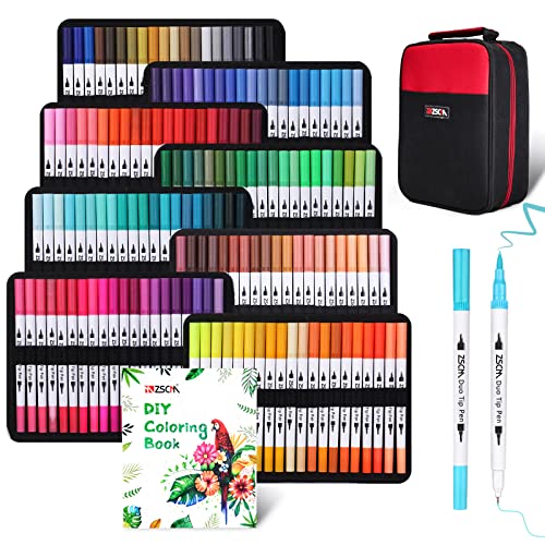 Marqueurs lettrage pour livres de coloriage adulte et calligraphie