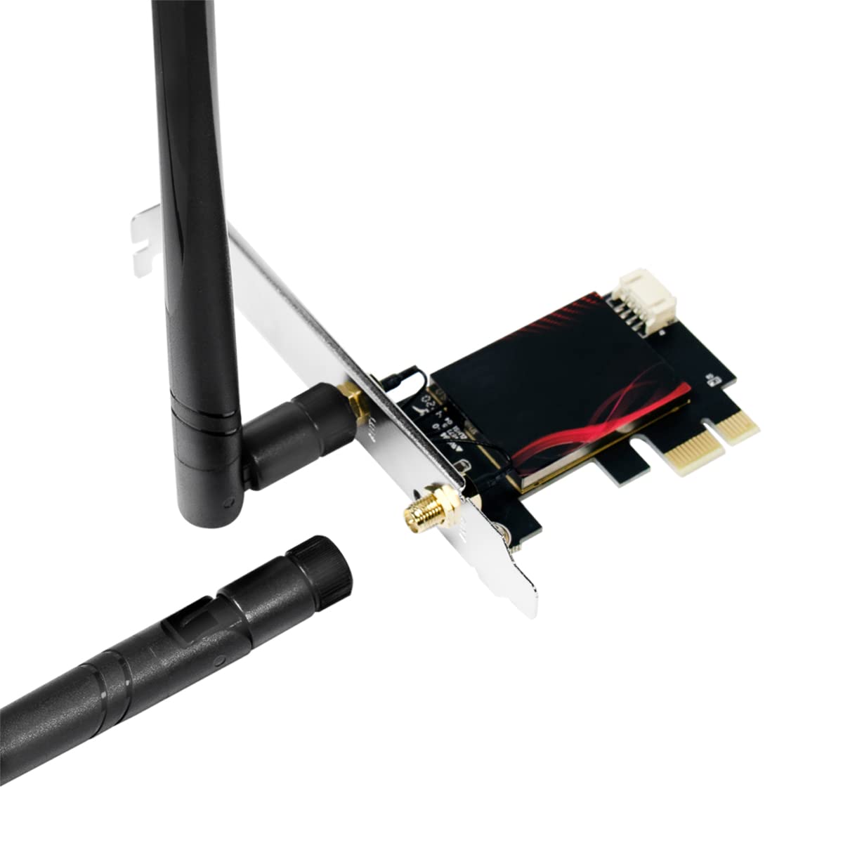 LogiLink WL0248 Carte PCI Express dernière génération avec Wi-FI (5 GHz/6 GHz/2,4 GHz) et Bluetooth (Version 5.2)
