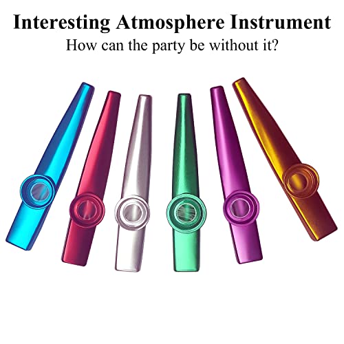 Lot de 6 kazoo 6 kazoo en métal pour enfants - Les Beatles, Paul McCartney, John Lennon, RIngo Starr, George Harrison Lot de 6 kazoo 6 kazoo en métal pour enfants – Image 3