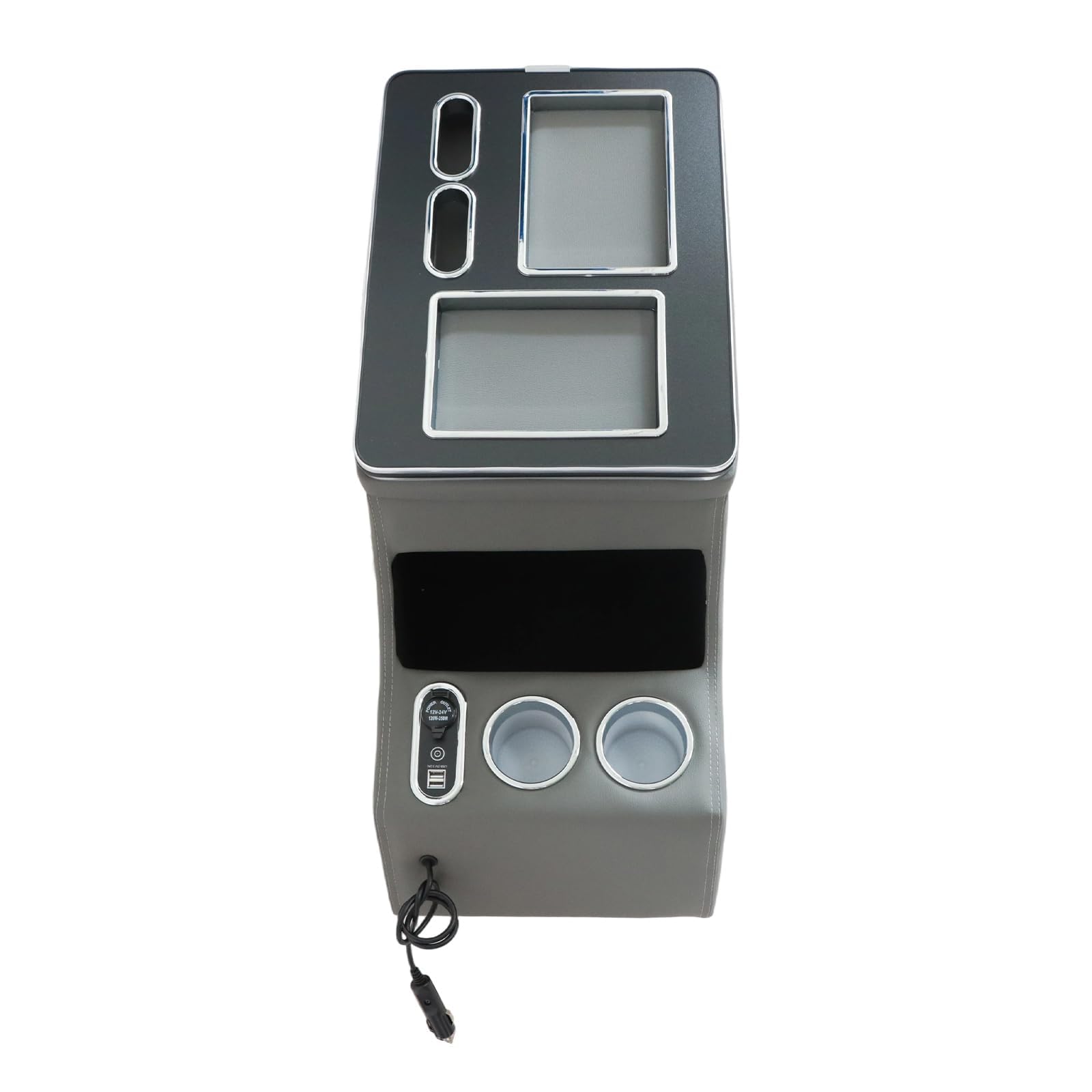 Caja de reposabrazos para consola central, USB, compatible con Mercedes Vito Viano W639 W447 2003-2019, color gris