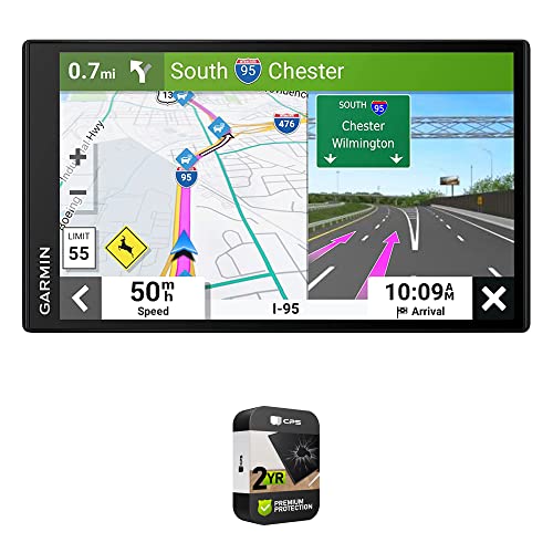 Garmin 010-02470-00 DriveSmart 76 7' Car GPS Navigator | Official USA Partner Model | Bundle with Premium 2YR CPS Enhanced Protection Pack