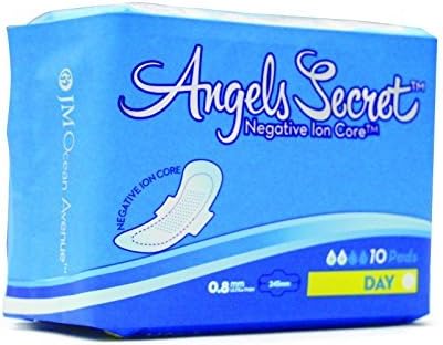 Angels Secret - Sanitary Napkins with wings - Day use 10 pads by JMOA