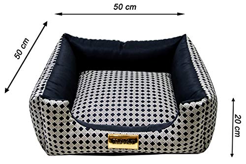 Cama Luxo Para Cachorro Luppet Pequeno Porte até 5kg Preto Vime M
