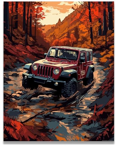 Inspirational Wall Art Co. - Limitless | 2021 Jeep Wrangler Poster - Car Posters for Boys Room - Car Wall Decor - Car Room Decor - Car Posters for Men | 11x14 Inches Unframed