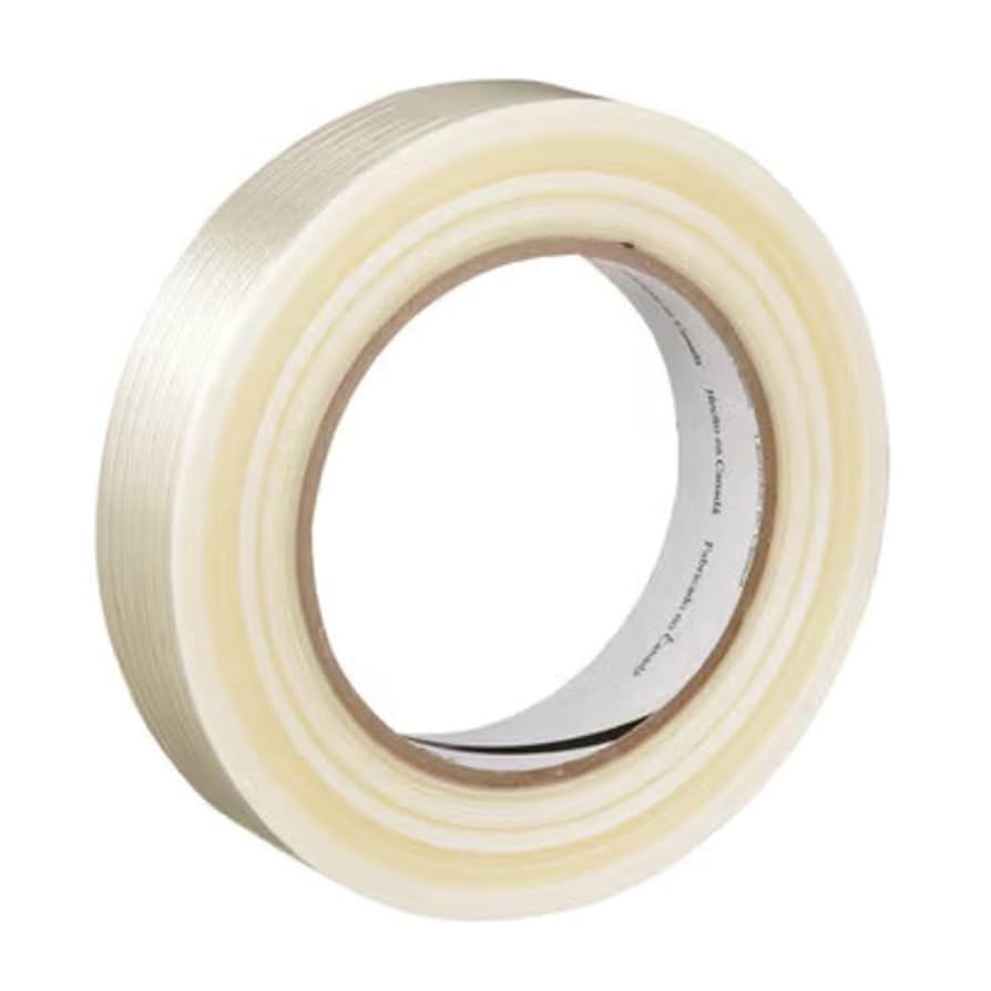 フィシャーのキセガラスバリケード 3M Tartan Filament Tape 8934, Clear Fiberglass-Reinforced