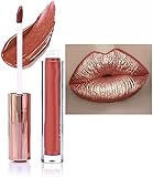 【Sensación metálica】 Este brillo de labios con textura cremosa, no se seca se aplica sobre suave con un rico acabado metálico brillante y cargado con. Elige un estilo flash o una mezcla de colores para hacer que tu maquillaje se vea perfecto.