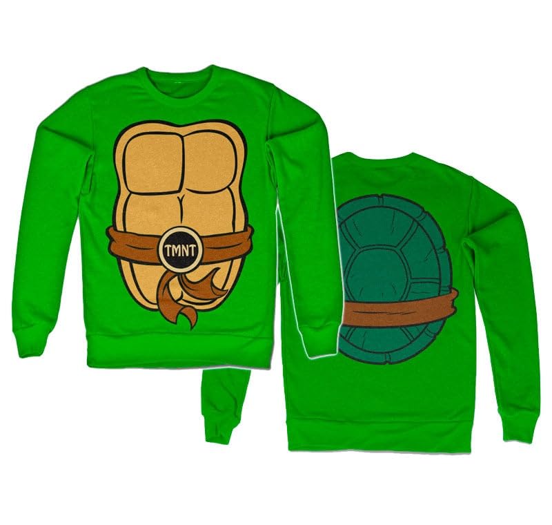 Sweat-shirt TMNT Vert pour vos Soirées Retrogaming et Cosplay M