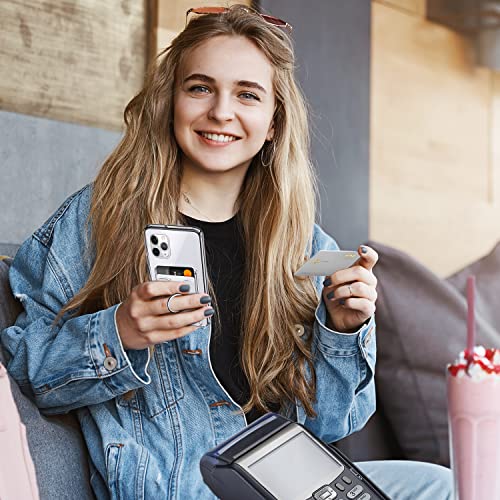 Shields Up Designed For Iphone 11 Pro Case, Minimalist Wallet Case With Card Holder [3 Cards] & Ring Kickstand/Stand, [Drop Protection] Slim Protective Cover For Apple Iphone 11 Pro (5.8 Inch), Clear #TOP7