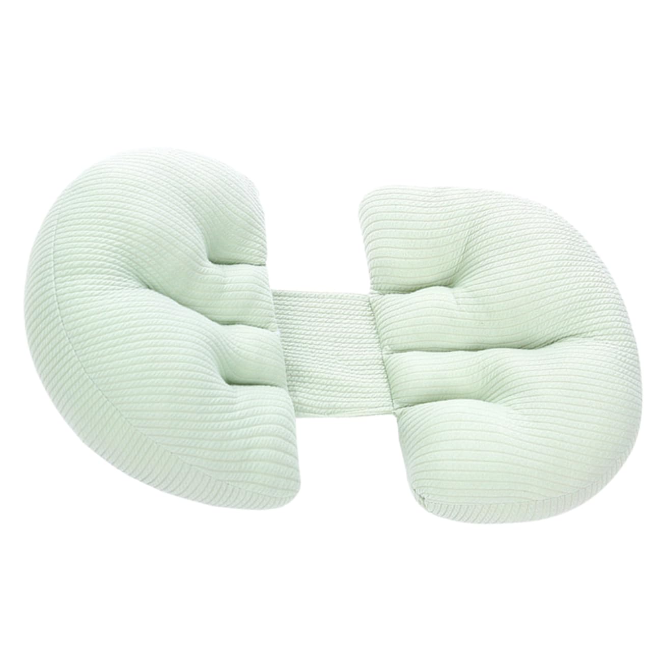 HOODANCOS U-Shaped Pillow Side Body Stomach Pregnant Pillows Pregnancy Pillows Sleeping Maternity Pillow for Pregnant Women Haves Lumbar Pillow Pregnant Women Waist Pillow Cotton Light Green