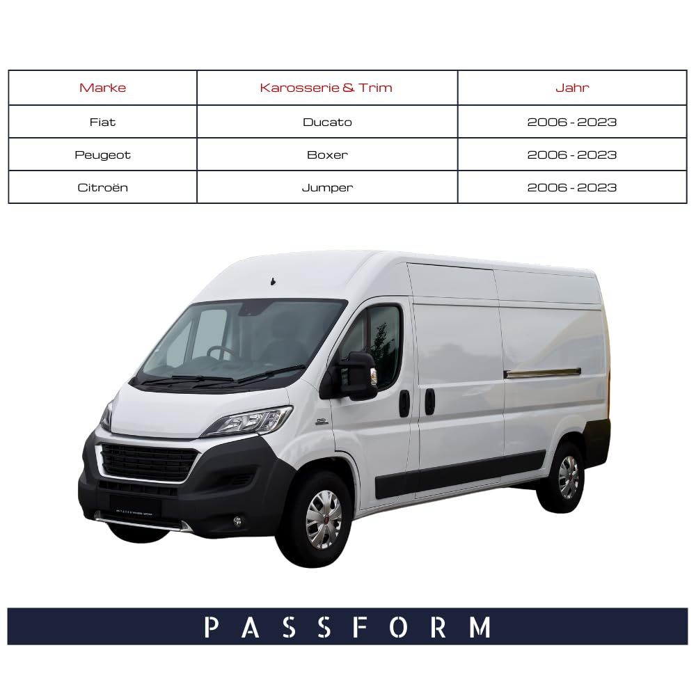 Spieg Außenspiegel Links Kurzer Arm für Fiat Ducato, Peugeot Boxer, Citroën Jumper 2006-2023 Manuell Einklappbar, Schwarz, 8 PIN