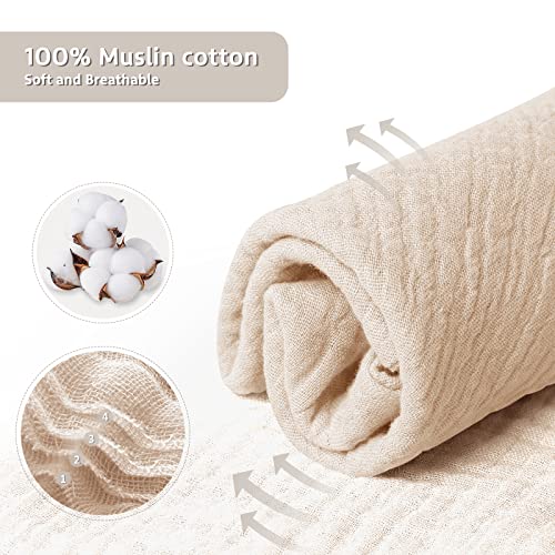 Image of lulumoon Puppy Security Blanket: Skin-Friendly Muslin Lovey for Travel & Daycare - Snuggle Lovie for Self-Soothe