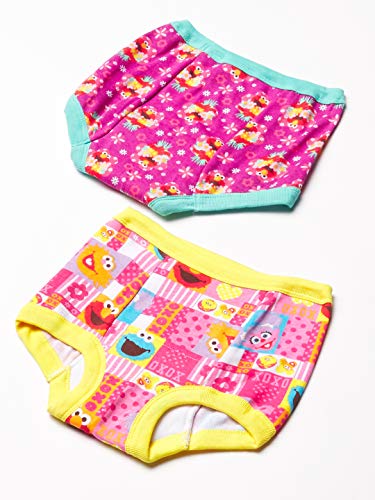 Image of Sesame Street Unisex Toddler Potty Training Pants with Elmo, Cookie Monster and Big Bird with Stickers & Success Chart
