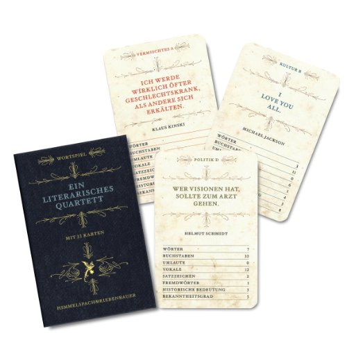 Quartett - LITERARISCHES QUARTETT - Quartett mit flotten Sprüchen - von Himmelspach und Riebenbauer