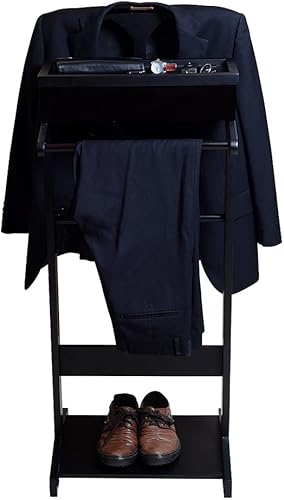 Miniatura 2 de GLS Soporte de valet de madera negra para regalo del día del padre