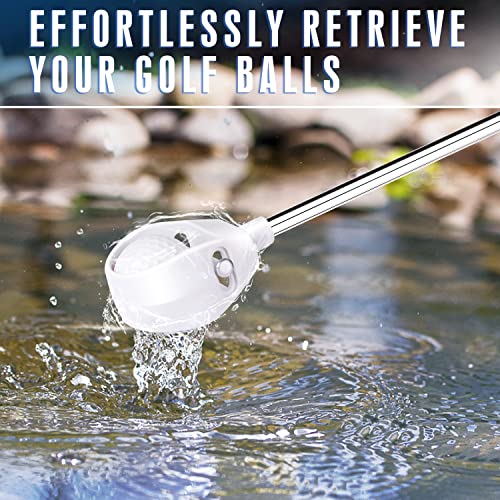 CHMAPKEY - Recuperador de bola de golfe profissional de aço inoxidável telescópico de alta durabilid
