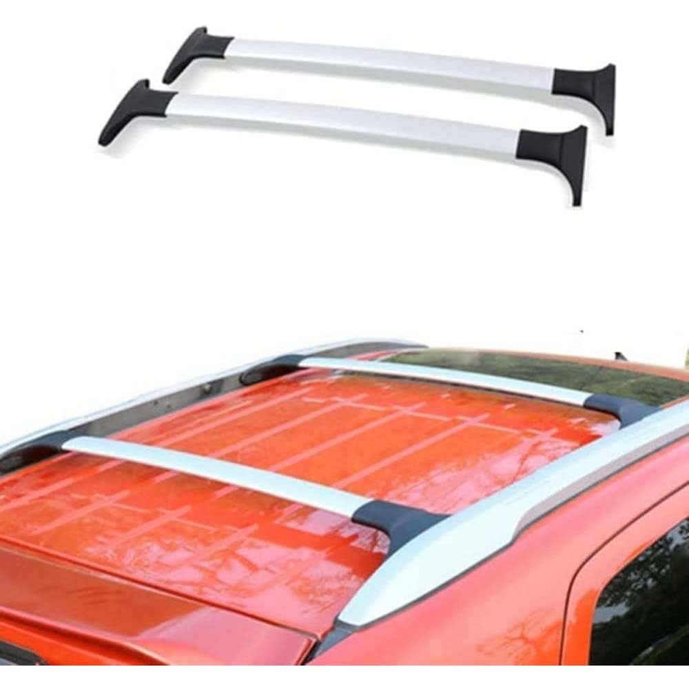 TULDYS Aluminium Dachträger für Ford Ecosport 2013-2020, Dachgepäckablage Railing Track Schienen Querstangen Zubehör, Silber