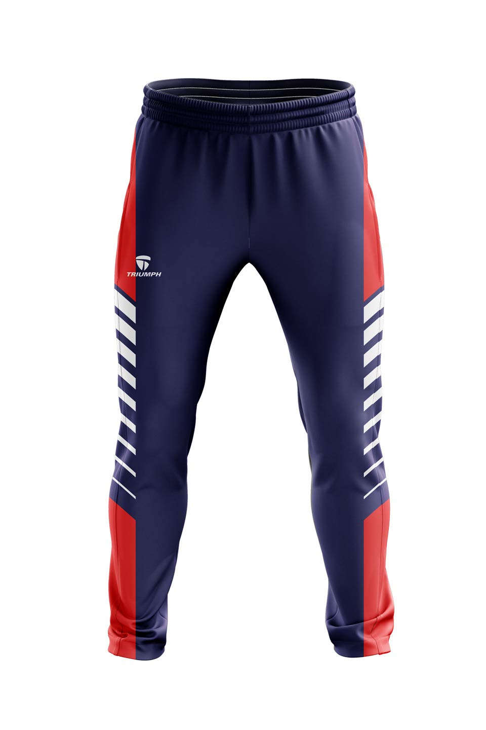 Unisex Polyester Printed Cricket Pant Blue-image-29