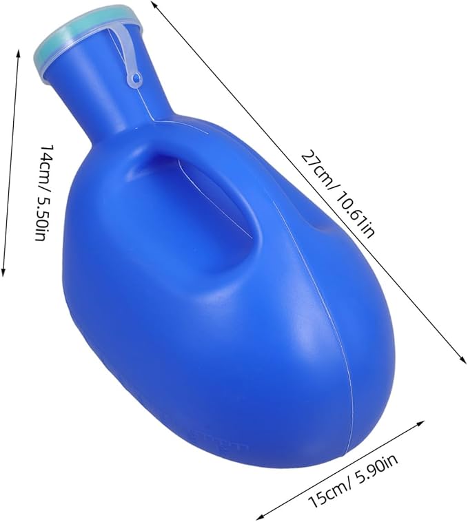 Orinal portátil para hombres con tapa a prueba de fugas miniatura 2
