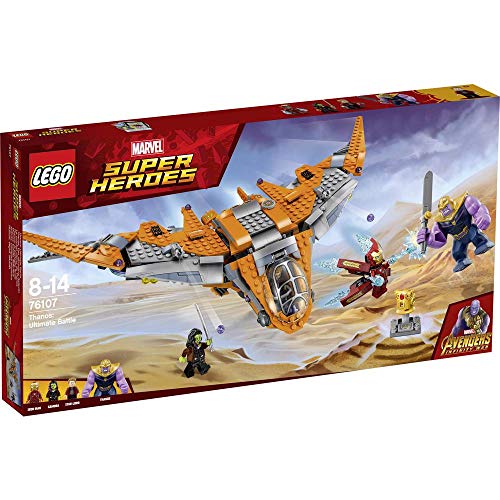 Lego 76107 Marvel Avengers Thanos Ultimate Battle Playset, The Guardian's Ship, Iron Man, Star-Lord, Gamora & Thanos Action Figures, Superhero Toys for Kids