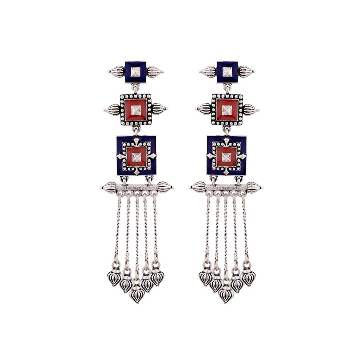 See full amazon price history chart for Voylla Brass Silver Oxidised Mandala Layered Square Design Tassels Earrings for Women and Girls Voylla Brass Silver Oxidised Mandala Layered Square Design Tassels Earrings for Women and Girls (B07M7ZSBW8) Amazon Price History, Amazon Price Tracker