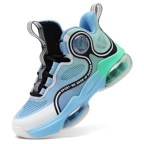VITUOFLY Kids Basketball Shoes Boys Basketball Culture Sneakers Girls Mid Top School Training Shoes Non-Slip Outdoor Sports Shoes Boys Running Shoes Durable Little Kid Size 2.5
