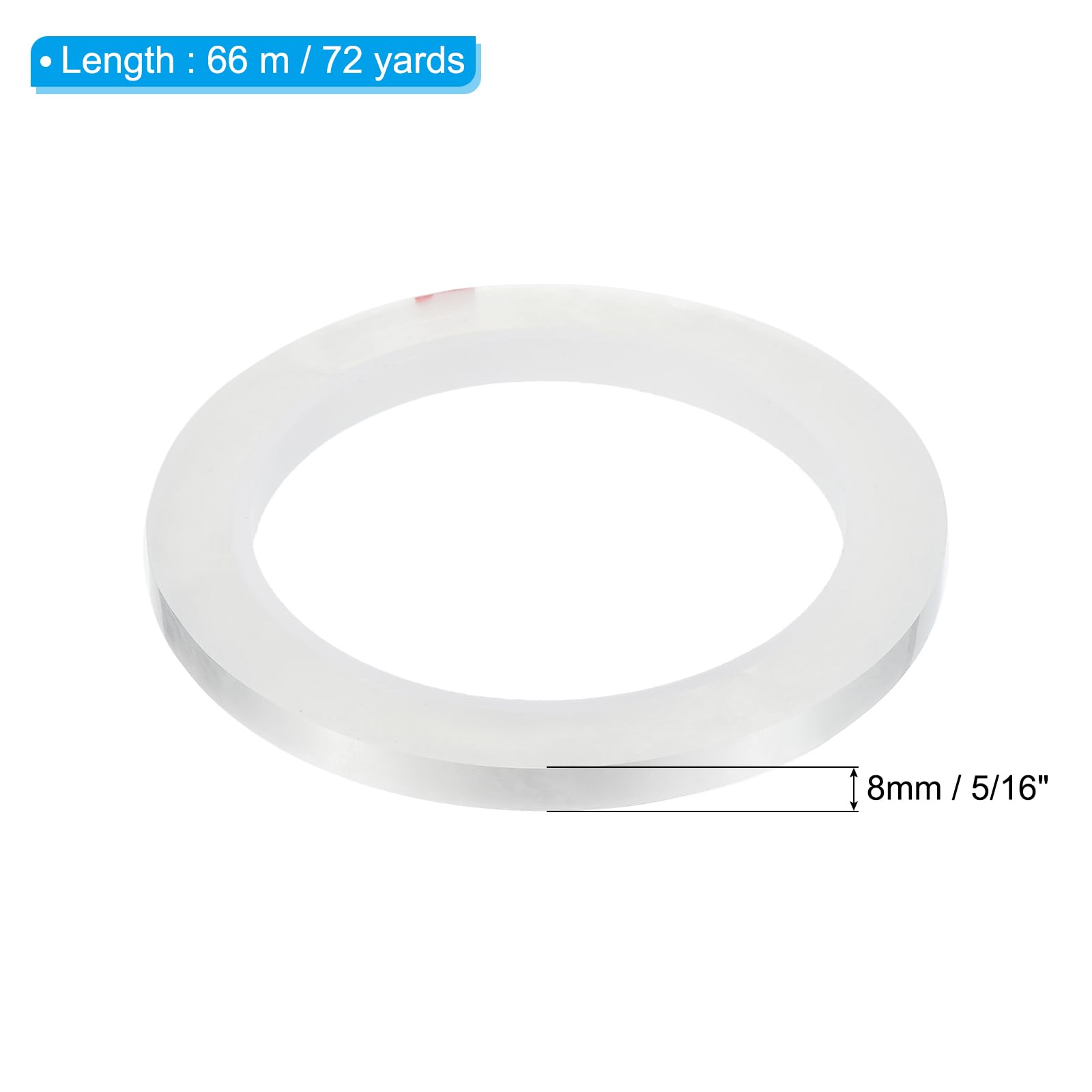 PATIKIL 5/16" Whiteboard Tape, 6 Pack Thin Dry Erase Tape for Graphic Chart Marking DIY Art Transparent - Image 2