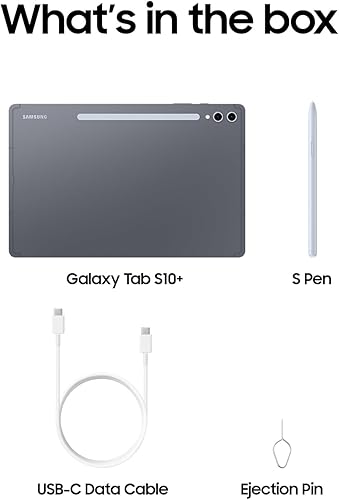 Miniatura 9 de Samsung Galaxy Tab S10+ Plus 12.4" 256GB Tableta Android, Herramientas Galaxy AI, Círculo para Buscar, Pantalla AMOLED 2X, Batería de Larga