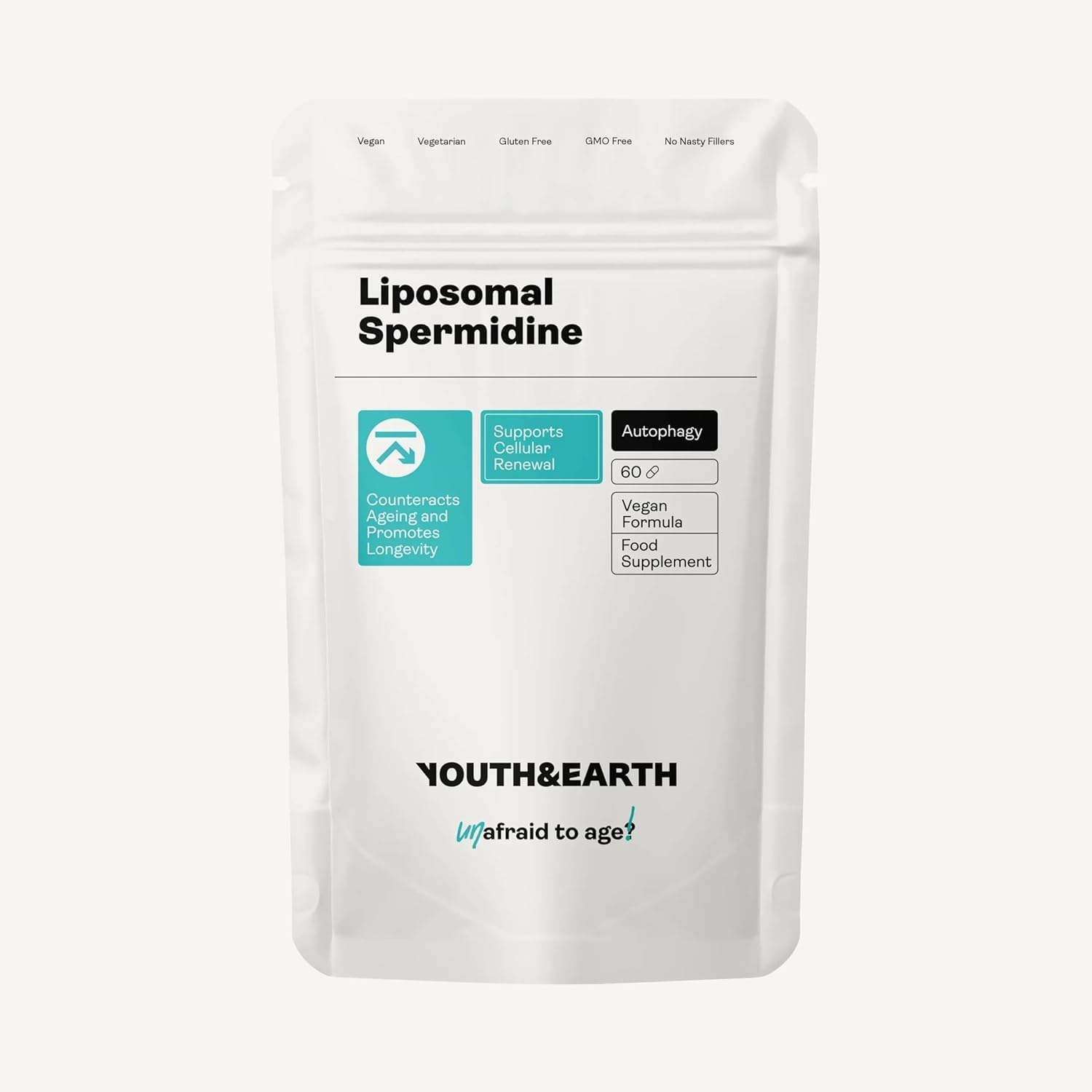 Liposomal Spermidine | 60 Capsules of Spermidine Supplements for Hair Growth, Autophagy & Nail Growth