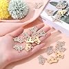 30Pcs Mini Crowns for Crafts, Crown Jewelry Embellishment Rhinestone Alloy Small Crown for Crafts Hair Accessories Party Decorations DIY Handmade and Present (Gold) #4