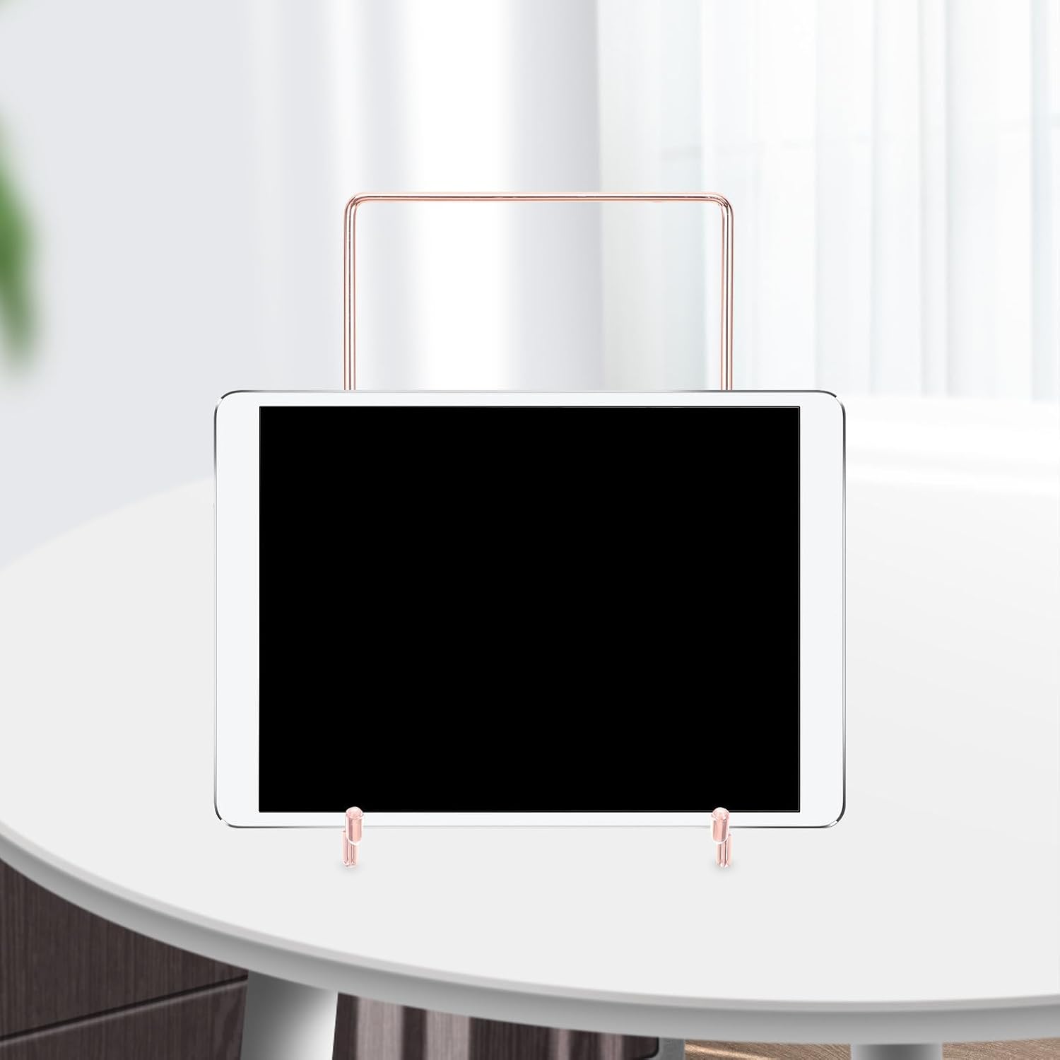 Elegant Stainless Steel Picture Stand with Tilt Angle for Artwork
