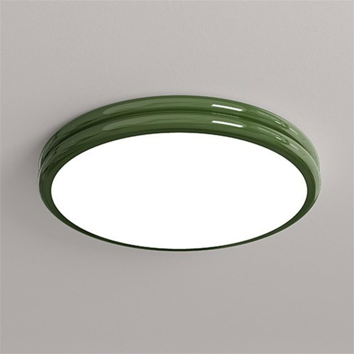 JXYDJH Cream-Color Bedroom Ceiling Lamp Minimalist Style 19.7Inch LED Ceiling Lighting Modern Circle LED Dimmable Light Fixture, Scandinavian Style Lamp for Dining Room Hallway,Bedroom Foyer