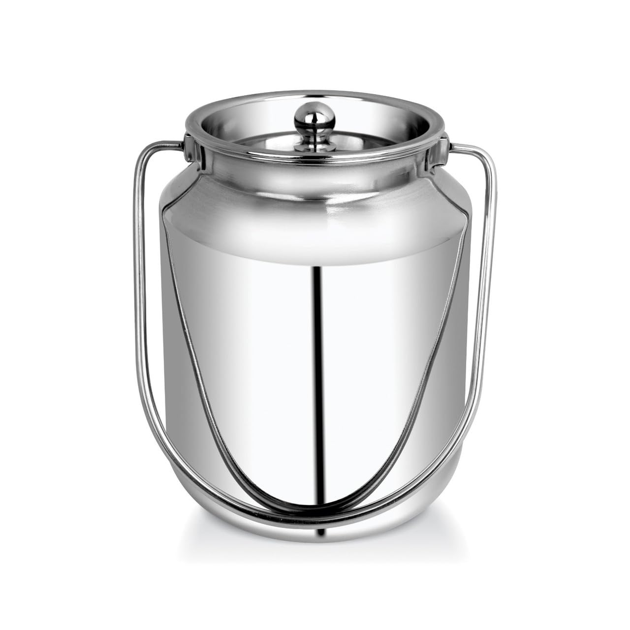 VAASAN Kitchen Stainless Steel Milk Pot 0.500 ltr (500 ml) | Heavy Gauge Jointless Barni Oil Container with Handle and Inner Lid | Silver Leak Resistant Liquid Storage Ghee Can for Home and Kitchen-image-37