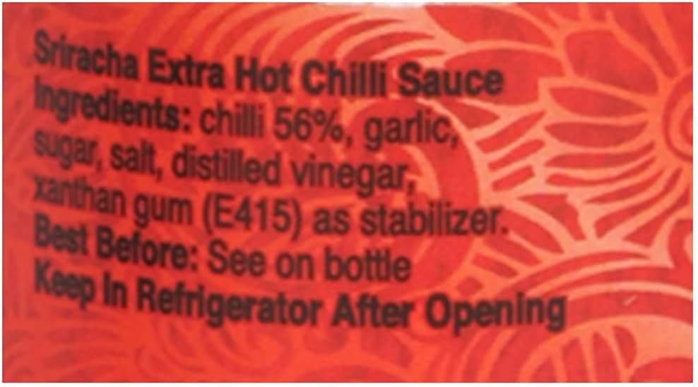 Real THAI Original Thai Cuisine Sriracha Super Extra Hot Chilli Sauce, 250 ml