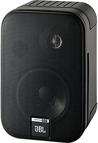 JBL Control One Rugged 2-Way 100mm (4") Bookshelf Satellite Audio Monitor Speakers (Pair) - Black Chrome